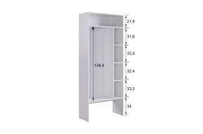 БАСКО Прихожая К10 (графит) в Александровском - alexsandrovskoe.mebel24.online | фото 6
