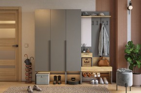 БАСКО Прихожая К11 (графит) в Александровском - alexsandrovskoe.mebel24.online | фото
