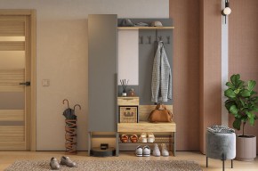 БАСКО Прихожая К3 (графит) в Александровском - alexsandrovskoe.mebel24.online | фото
