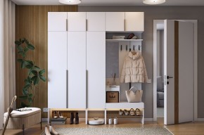 БАСКО Прихожая К7 (белое дерево) в Александровском - alexsandrovskoe.mebel24.online | фото