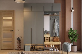 БАСКО Прихожая К9 (графит) в Александровском - alexsandrovskoe.mebel24.online | фото