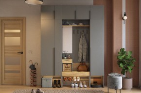 БАСКО Прихожая К9 (графит) в Александровском - alexsandrovskoe.mebel24.online | фото 2
