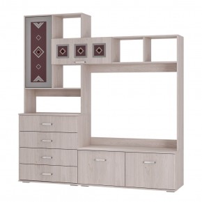 БЕЛЛА Центральная секция (ясень белый) в Александровском - alexsandrovskoe.mebel24.online | фото