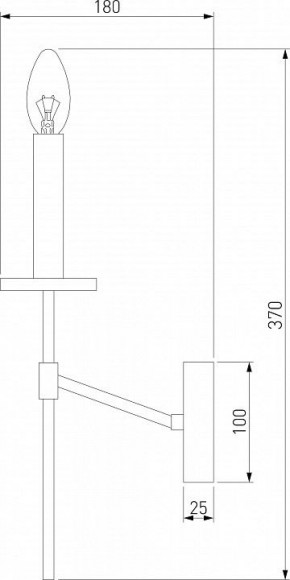 Бра Eurosvet Anders 60142/1 хром в Александровском - alexsandrovskoe.mebel24.online | фото 2