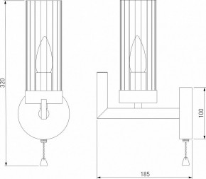 Бра Eurosvet Arganie 60133/1 латунь в Александровском - alexsandrovskoe.mebel24.online | фото 3