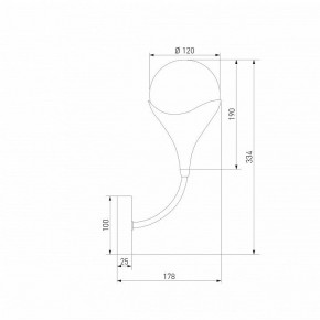 Бра Eurosvet Calyx 60168/1 латунь в Александровском - alexsandrovskoe.mebel24.online | фото 3