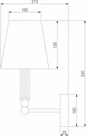Бра Eurosvet Conso 60145/1 латунь в Александровском - alexsandrovskoe.mebel24.online | фото 4