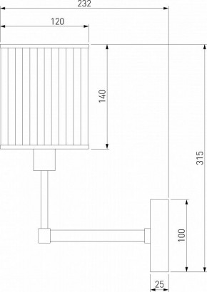 Бра Eurosvet Inari 60144/1 золото в Александровском - alexsandrovskoe.mebel24.online | фото 3