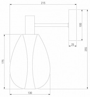 Бра Eurosvet Magma 60175/1 латунь в Александровском - alexsandrovskoe.mebel24.online | фото 3