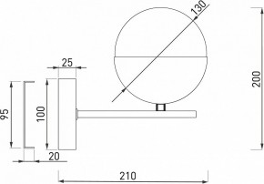 Бра Eurosvet Nuvola 70129/1 латунь в Александровском - alexsandrovskoe.mebel24.online | фото 2
