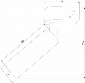 Бра Eurosvet Pitch 20143/1 LED титан в Александровском - alexsandrovskoe.mebel24.online | фото 3
