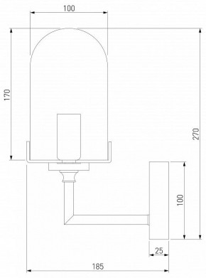 Бра Eurosvet Pluto 60156/1 хром в Александровском - alexsandrovskoe.mebel24.online | фото 2