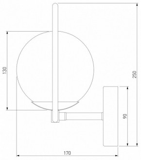 Бра Eurosvet Ringo 50289 хром в Александровском - alexsandrovskoe.mebel24.online | фото 2