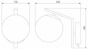Бра Eurosvet Shape 70132/1 хром в Александровском - alexsandrovskoe.mebel24.online | фото 3