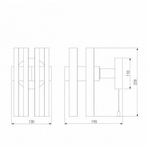 Бра Eurosvet Spada 70116/1 черный в Александровском - alexsandrovskoe.mebel24.online | фото 4