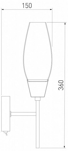 Бра Eurosvet Thalia 60140/1 сатин-никель в Александровском - alexsandrovskoe.mebel24.online | фото 3