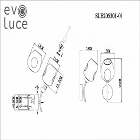 Бра EVOLUCE Besano SLE205301-01 в Александровском - alexsandrovskoe.mebel24.online | фото 7