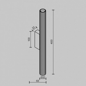 Бра Maytoni Calipso C082WL-12W2.7K-B в Александровском - alexsandrovskoe.mebel24.online | фото 4