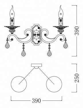 Бра Maytoni Grace ARM247-02-G в Александровском - alexsandrovskoe.mebel24.online | фото 4