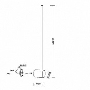 Бра Maytoni Light stick MOD237WL-L6B3K в Александровском - alexsandrovskoe.mebel24.online | фото 3