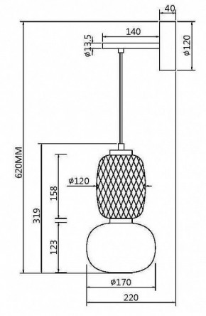 Бра Maytoni Pattern MOD267WL-L18G3K в Александровском - alexsandrovskoe.mebel24.online | фото 4