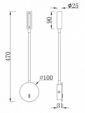 Бра Maytoni Stem C035WL-L3B3K в Александровском - alexsandrovskoe.mebel24.online | фото 7