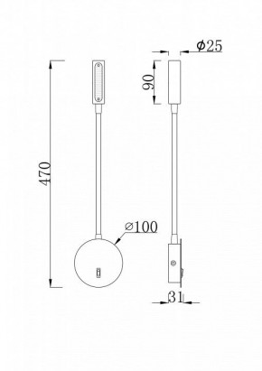 Бра Maytoni Stem C035WL-L3W3K в Александровском - alexsandrovskoe.mebel24.online | фото 6