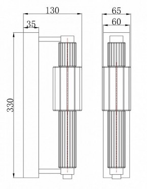Бра Maytoni Verticale MOD308WL-L9CH3K в Александровском - alexsandrovskoe.mebel24.online | фото 3
