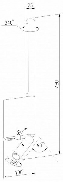 Бра с подсветкой Elektrostandard Sarca a066400 в Александровском - alexsandrovskoe.mebel24.online | фото 5