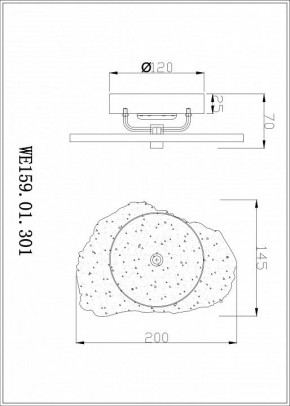 Бра Wertmark Nicola WE159.01.301 в Александровском - alexsandrovskoe.mebel24.online | фото 2