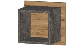 ДАЛЛАС Полка квадрат (цемент темный) в Александровском - alexsandrovskoe.mebel24.online | фото