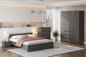 ДЕНВЕР Кровать 1600 (Графит серый) в Александровском - alexsandrovskoe.mebel24.online | фото 4