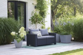 Диван Калифорния 2-х местный (California 2 Sofa), графит в Александровском - alexsandrovskoe.mebel24.online | фото 1