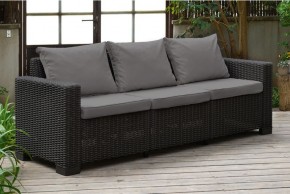 Диван Калифорния 3-х местный (California 3 Sofa), графит в Александровском - alexsandrovskoe.mebel24.online | фото 1