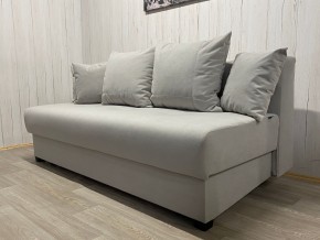 Диван Комфорт-1 (НПБ) велюр Luma 13 св.серый в Александровском - alexsandrovskoe.mebel24.online | фото 2