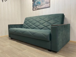 Диван Престиж-15 (НПБ+МДФ) велюр Sensey bottle green в Александровском - alexsandrovskoe.mebel24.online | фото 3
