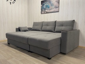 Диван угловой Комфорт-3 (НПБ+МДФ) велюр Galaxy Lite 26 в Александровском - alexsandrovskoe.mebel24.online | фото 3