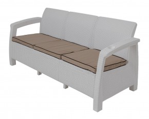 Диван Yalta Premium Sofa 3 Set (Ялта) белый (+подушки под спину) в Александровском - alexsandrovskoe.mebel24.online | фото