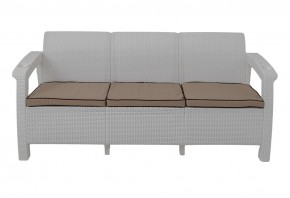 Диван Yalta Premium Sofa 3 Set (Ялта) белый (+подушки под спину) в Александровском - alexsandrovskoe.mebel24.online | фото 2