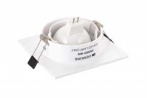 DK3021-WH Встраиваемый светильник, IP 20, 10 Вт, GU5.3, LED, белый, пластик в Александровском - alexsandrovskoe.mebel24.online | фото 3