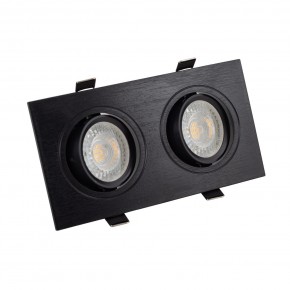 DK3022-BK Встраиваемый светильник, IP 20, 10 Вт, GU5.3, LED, черный, пластик в Александровском - alexsandrovskoe.mebel24.online | фото 1