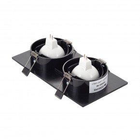 DK3022-BK Встраиваемый светильник, IP 20, 10 Вт, GU5.3, LED, черный, пластик в Александровском - alexsandrovskoe.mebel24.online | фото 3