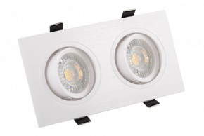 DK3022-WH Встраиваемый светильник, IP 20, 10 Вт, GU5.3, LED, белый, пластик в Александровском - alexsandrovskoe.mebel24.online | фото 1