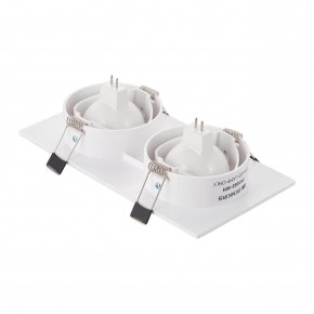 DK3022-WH Встраиваемый светильник, IP 20, 10 Вт, GU5.3, LED, белый, пластик в Александровском - alexsandrovskoe.mebel24.online | фото 3