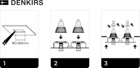 DK3022-WH Встраиваемый светильник, IP 20, 10 Вт, GU5.3, LED, белый, пластик в Александровском - alexsandrovskoe.mebel24.online | фото 6