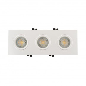 DK3023-WH Встраиваемый светильник, IP 20, 10 Вт, GU5.3, LED, белый, пластик в Александровском - alexsandrovskoe.mebel24.online | фото 1