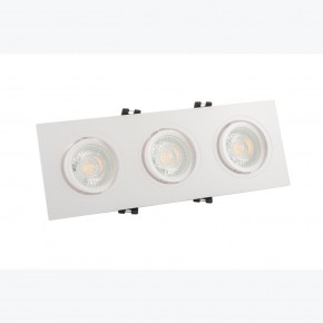 DK3023-WH Встраиваемый светильник, IP 20, 10 Вт, GU5.3, LED, белый, пластик в Александровском - alexsandrovskoe.mebel24.online | фото 2