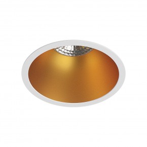 DK3026-WG Встраиваемый светильник, IP 20, 10 Вт, GU5.3, LED, белый/золотой, пластик в Александровском - alexsandrovskoe.mebel24.online | фото 1