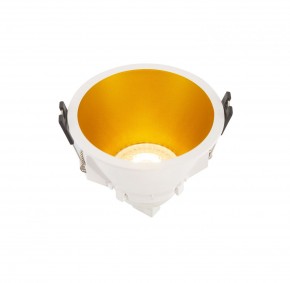 DK3026-WG Встраиваемый светильник, IP 20, 10 Вт, GU5.3, LED, белый/золотой, пластик в Александровском - alexsandrovskoe.mebel24.online | фото 3