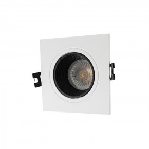 DK3071-WH+BK Встраиваемый светильник, IP 20, 10 Вт, GU5.3, LED, белый/черный, пластик в Александровском - alexsandrovskoe.mebel24.online | фото